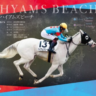 ハイアムズビーチ｜白毛馬一族色紙コレクション｜ノーマル色紙