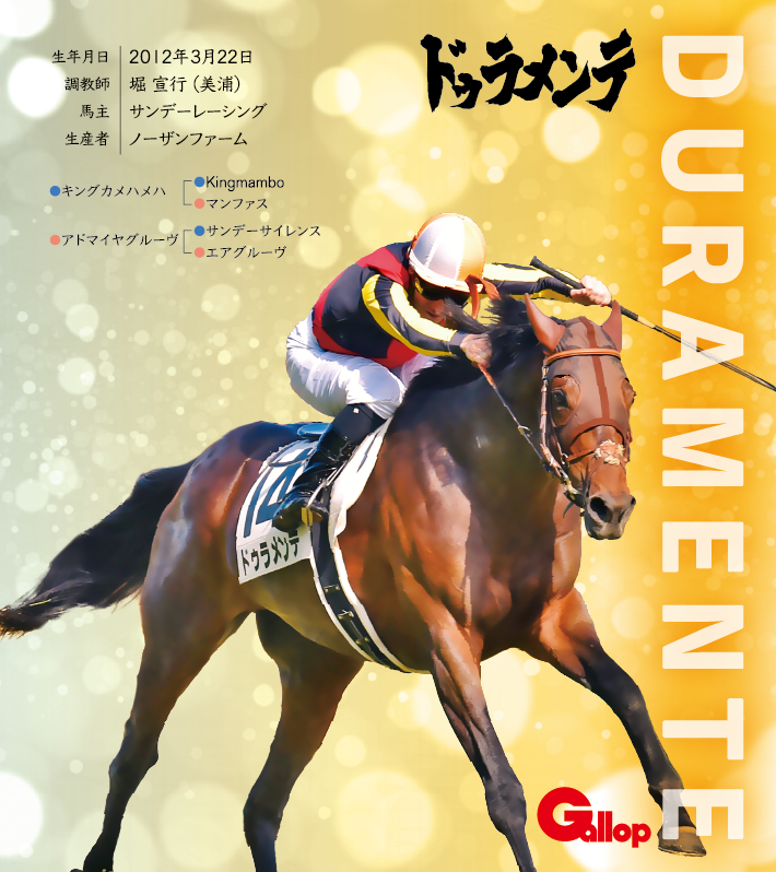 ドゥラメンテ｜名馬全史色紙コレクション Vol.1｜ノーマル色紙